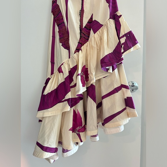 Johanna Ortiz $1,995 CARELESS FLORAL ANKLE dress - Picture 11 of 13